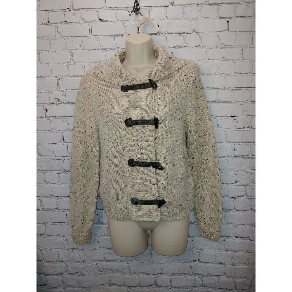 Compatible VINTAGE Women's Size Medium Oatmeal Knit Sweater